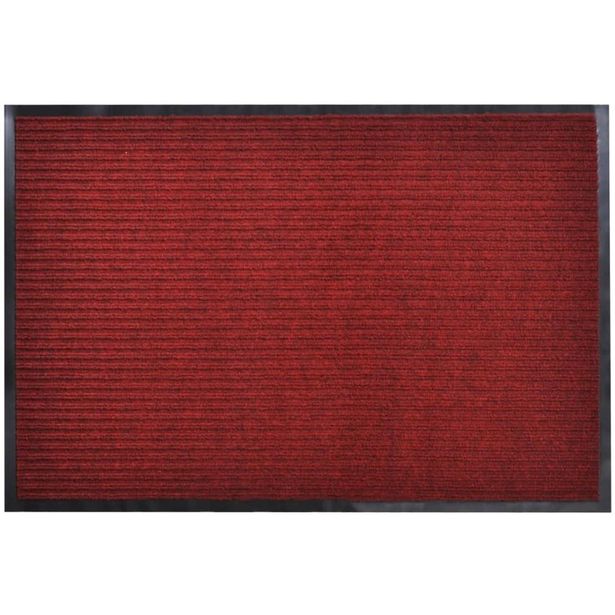 Punainen pvc ovimatto 90 x 120 cm_1