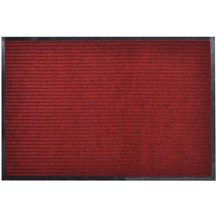 Punainen pvc ovimatto 90 x 120 cm_1
