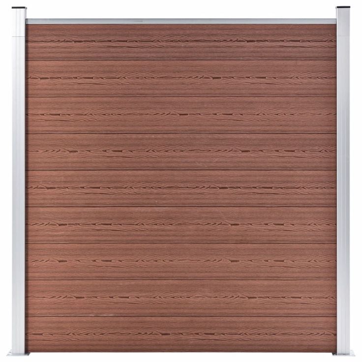 Puutarha aita WPC 180x186 cm ruskea
