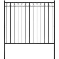 Puutarha-aita teräs 1,7x1,5 m musta