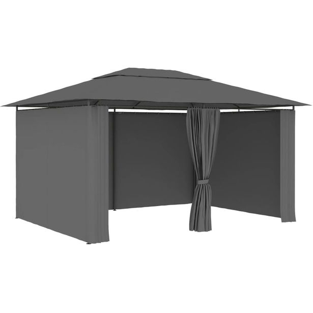 Puutarhakatos verhoilla 4x3 m antrasiitti_1