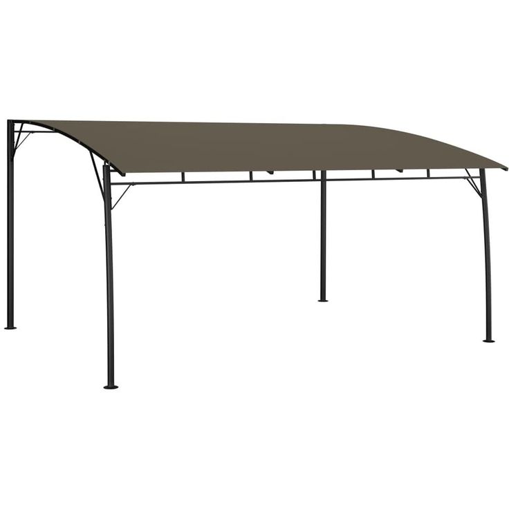 Puutarhan aurinkokatos 4x3x2,25 m harmaanruskea_1