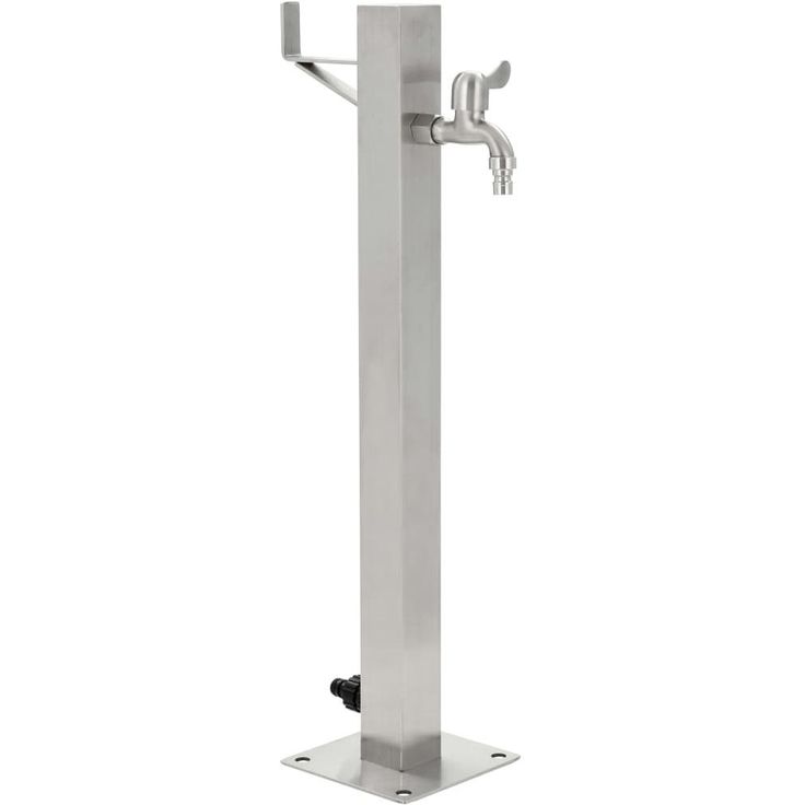 Puutarhan hanapylväs neliskulmainen ruostumaton teräs 65 cm_1