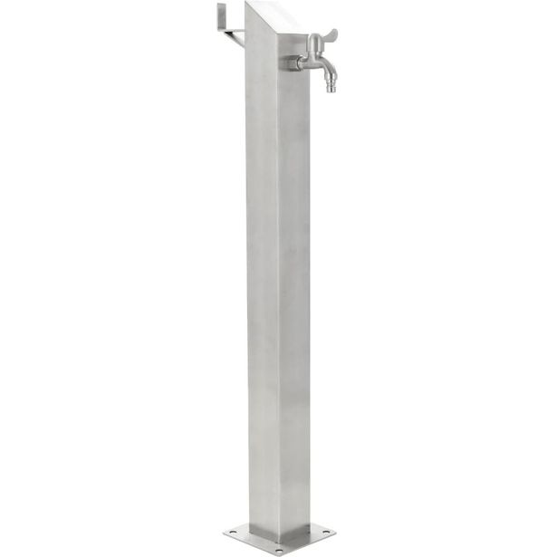 Puutarhan hanapylväs neliskulmainen ruostumaton teräs 95 cm_1