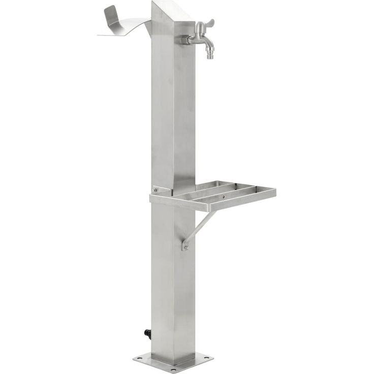 Puutarhan hanapylväs neliskulmainen ruostumaton teräs 95cm_1