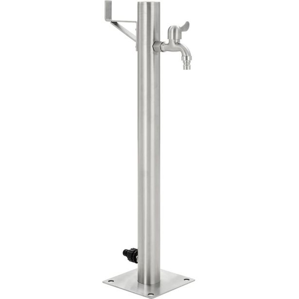 Puutarhan hanapylväs pyöreä ruostumaton teräs 65 cm_1