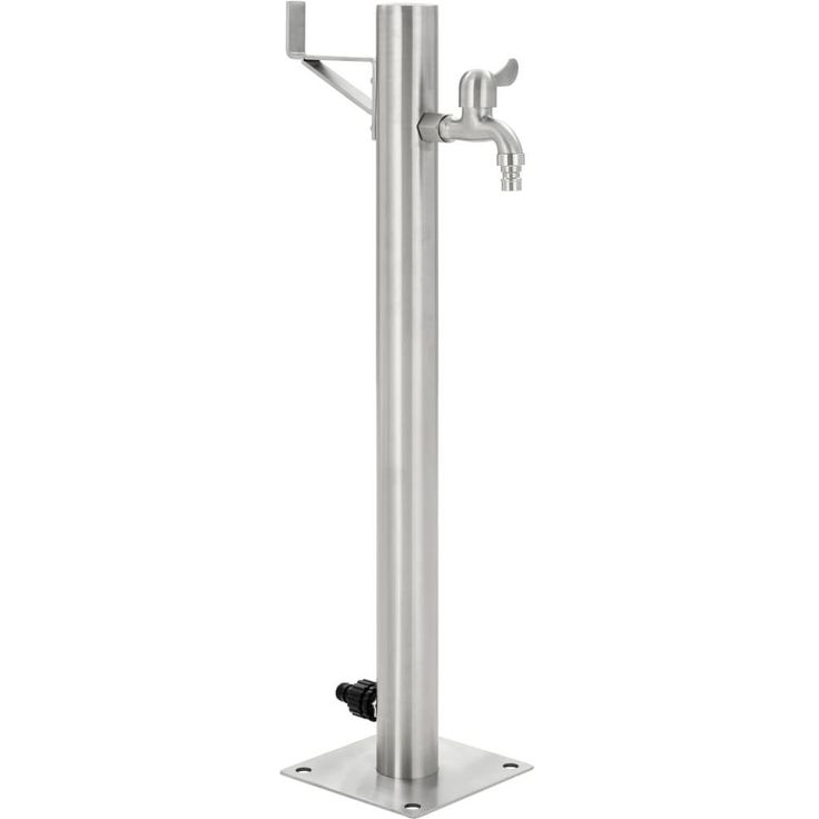 Puutarhan hanapylväs pyöreä ruostumaton teräs 65 cm_1