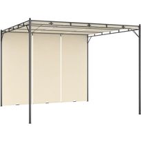 Puutarhan huvimaja sivuverholla 3x3x2,25m cm kerma