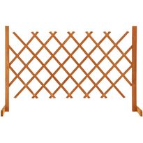 Puutarhan säleikköaita oranssi 120x90 cm täysi kuusi