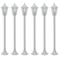 Pylväsvalaisimet puutarhaan 6kpl e27 110cm alumiini