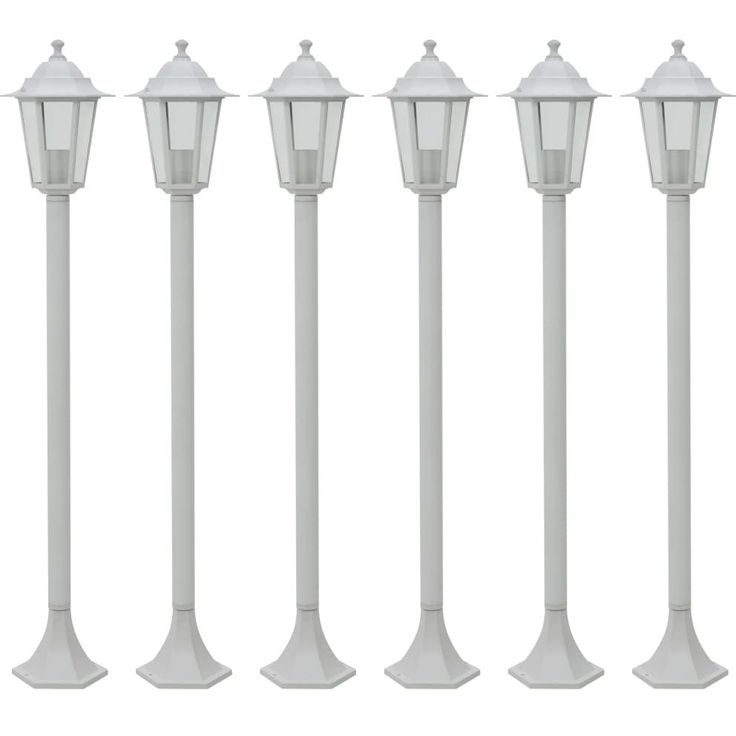 Pylväsvalaisimet puutarhaan 6kpl e27 110cm alumiini_1
