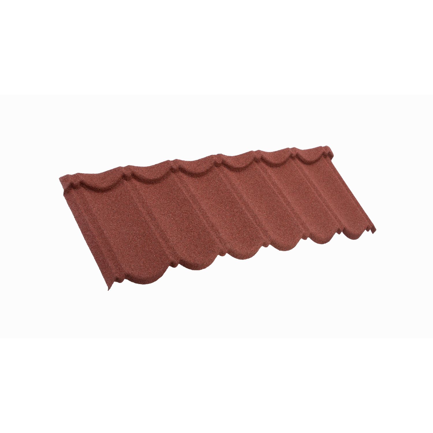 Kivipäällysteinen peltikatto Queentile Classic, 1140x410mm, Punainen