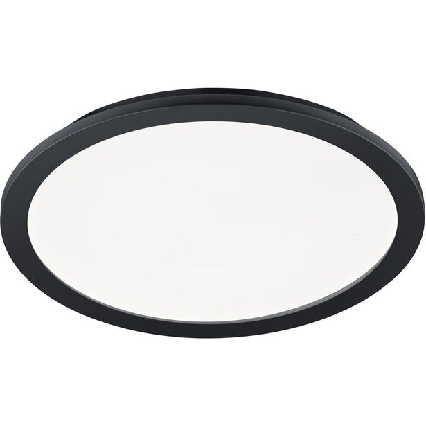 LED-upotettava plafondi Trio Camillus, 40 cm, mattamusta