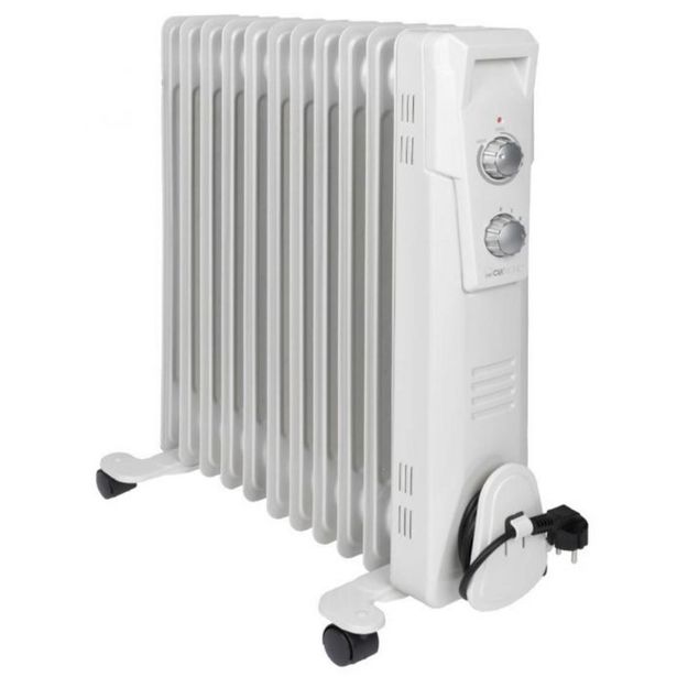 Siirrettävä lämmitin Clatronic RA373X, öljytäytteinen, valkoinen