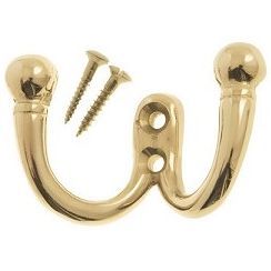 Tuplakoukku Rakennusapteekki, 2kpl, messinki