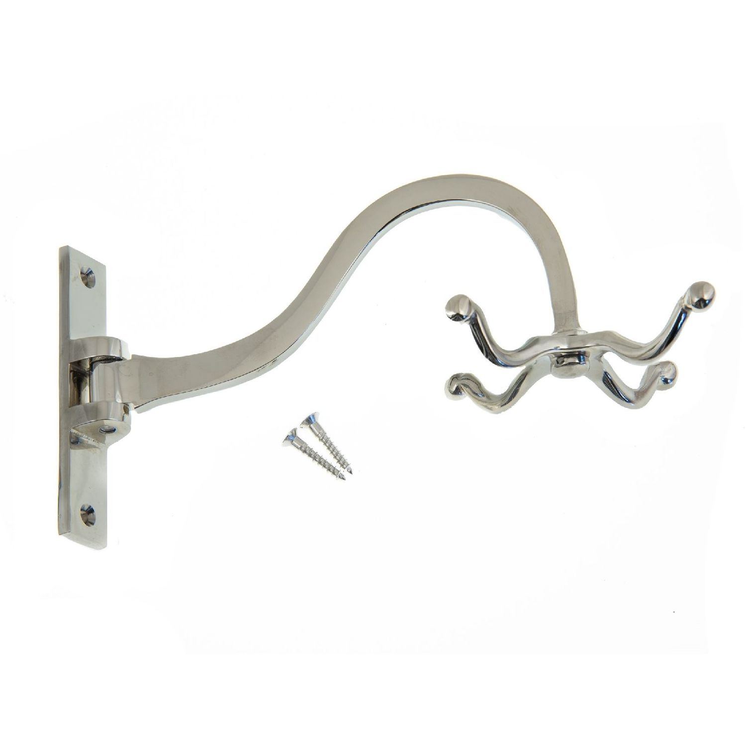 Koukkuripustin Rakennusapteekki, pyörivä ja käännettävä, niklattu