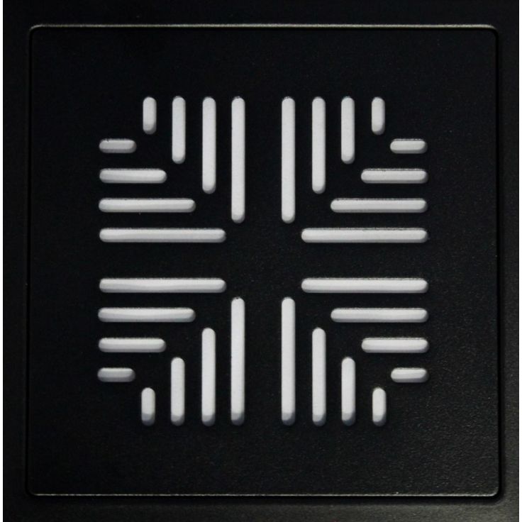Lattiakaivon kansi Raksa Design, Tähkä, 197x197x4, RST, musta
