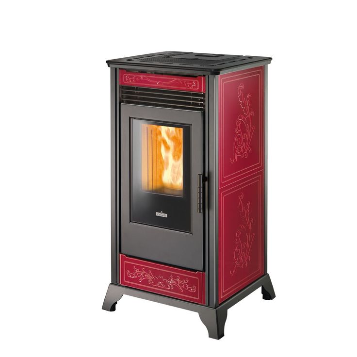 Pellettitakka Ravelli RV80, 8kW, punainen