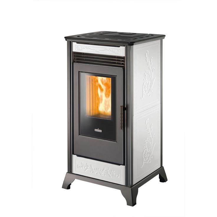 Pellettitakka Ravelli RV80, 8kW, valkoinen
