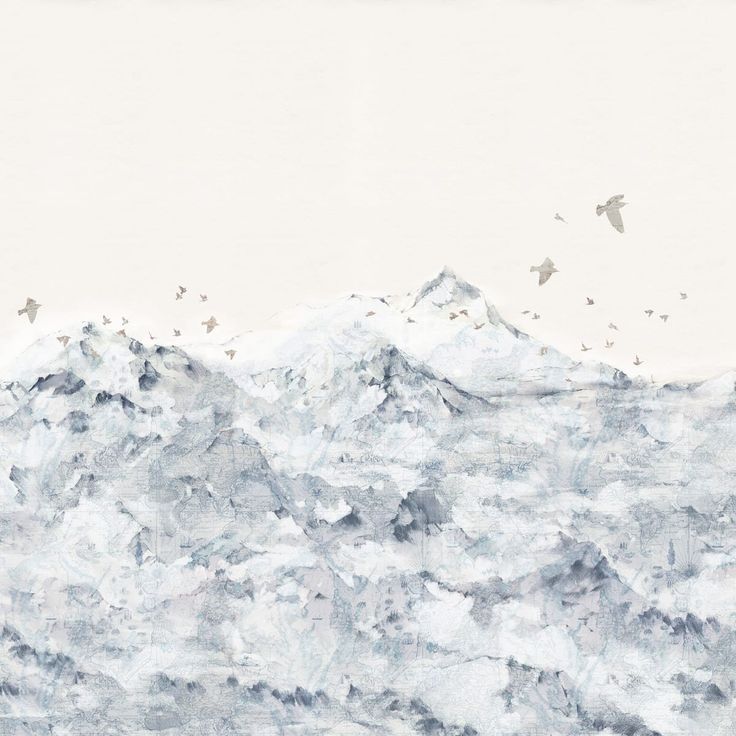 Mittatilaustapetti Rebel Walls Paper Mountains, Blue (R13872)