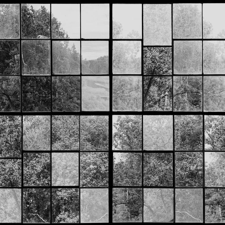 Mittatilaustapetti Rebel Walls Factory Window, Graphite (R14382)