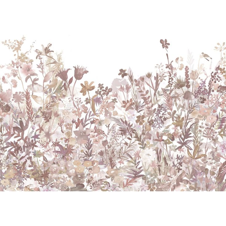 Mittatilaustapetti Rebel Walls May Meadow, Dusty Pink (R14533)