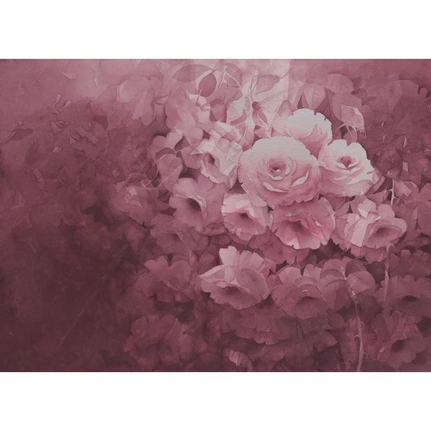 Kuvatapetti Rebel Walls Harmony fuksia, mittatilaus, non-woven