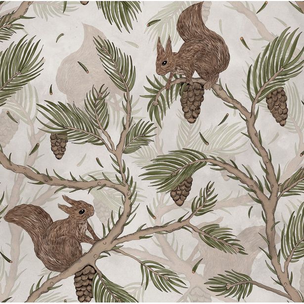 Tapetti Rebel Walls Squirrel Mountain Sand