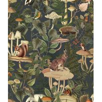Tapetti Rebel Walls Wildlife Creek Forest Green
