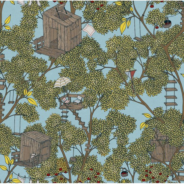 Tapetti Rebel Walls Treehouse Sunshine