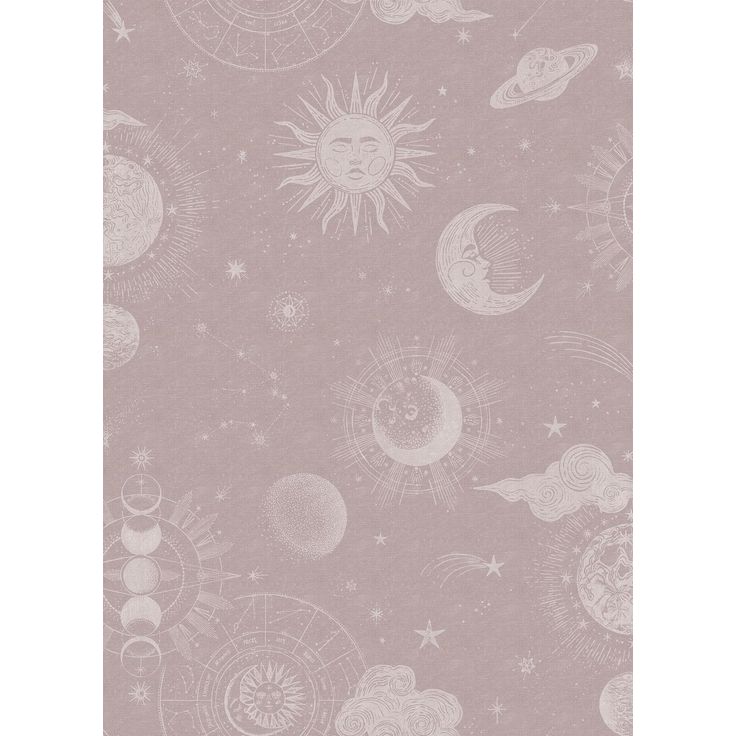 Tapetti Rebel Walls Planetarium Pink