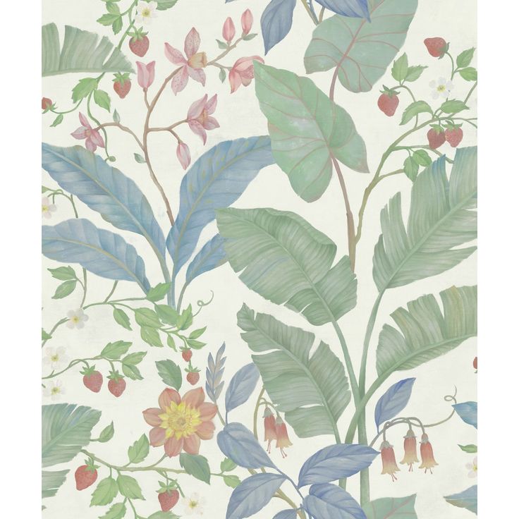 Tapetti Rebel Walls Strawberry Lane Ivory