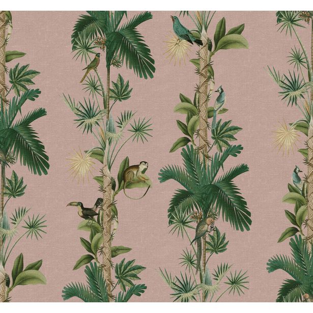 Tapetti Rebel Walls Monkey Island Pink