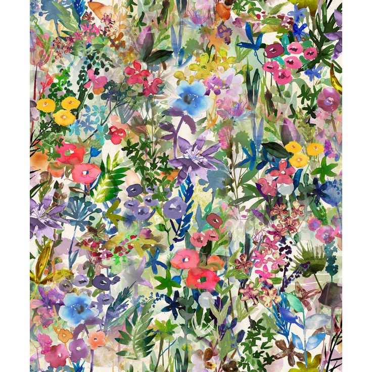 Tapetti Rebel Walls Poppy Meadow Rainbow