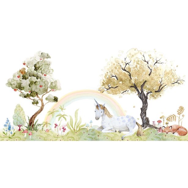 Kuvatapetti Rebel Walls Unicorn Dream Rainbow, mittatilaus