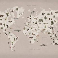Mittatilaustapetti Rebel Walls Animal World, Pastel Pink (R18442)