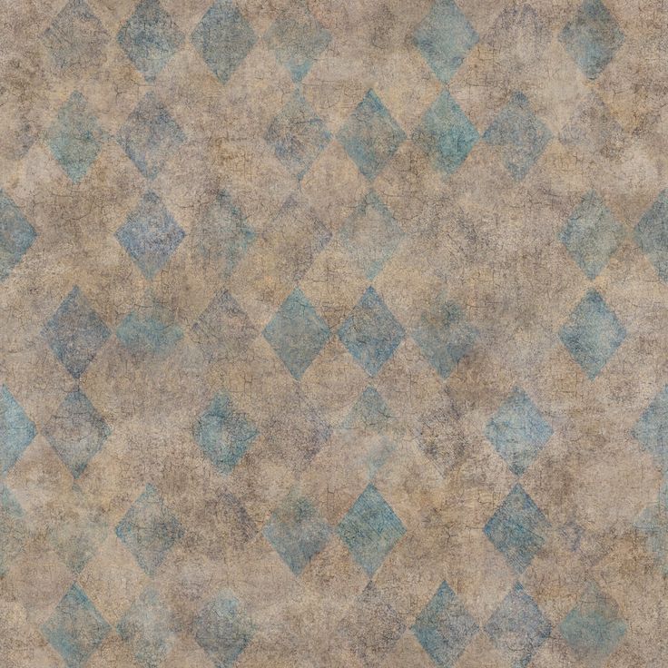 Tapetti Rebel Walls Small Patinated Diamonds Turquoise (R18518)