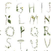 Tapetti Rebel Walls Floral Alphabet Mini English (R18532)