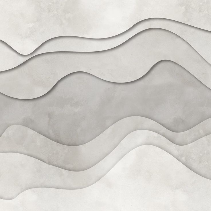 Mittatilaustapetti Rebel Walls 3D Wave, White (R18629)