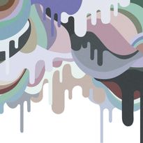 Mittatilaustapetti Rebel Walls Dripping Ice Cream Retro (R18649)