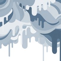 Mittatilaustapetti Rebel Walls Dripping Ice Cream Blue (R18651)