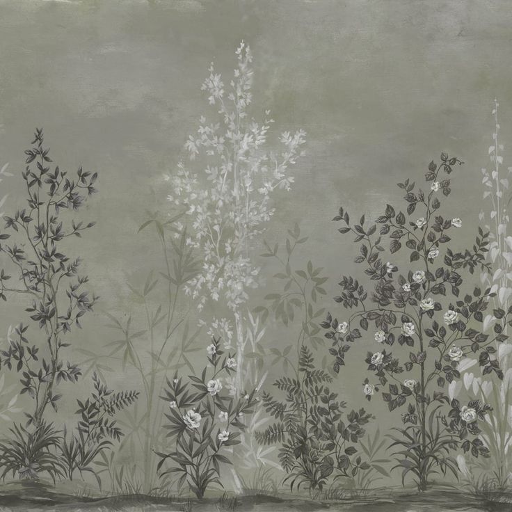 Mittatilaustapetti Rebel Walls Chinoiserie Haze, Green (R19305)