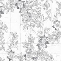 Mittatilaustapetti Rebel Walls Rose Tiles, Graphite (R19310)