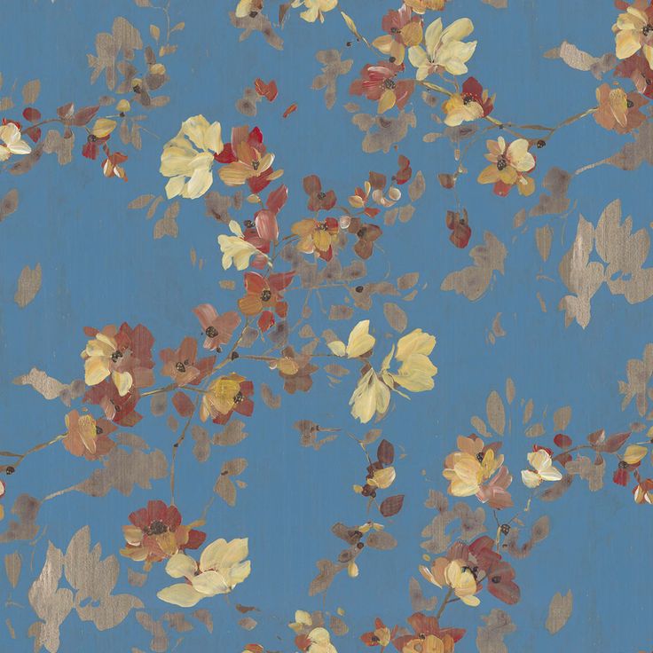 Mittatilaustapetti Rebel Walls Blooming Garden, Turquoise (R19324)