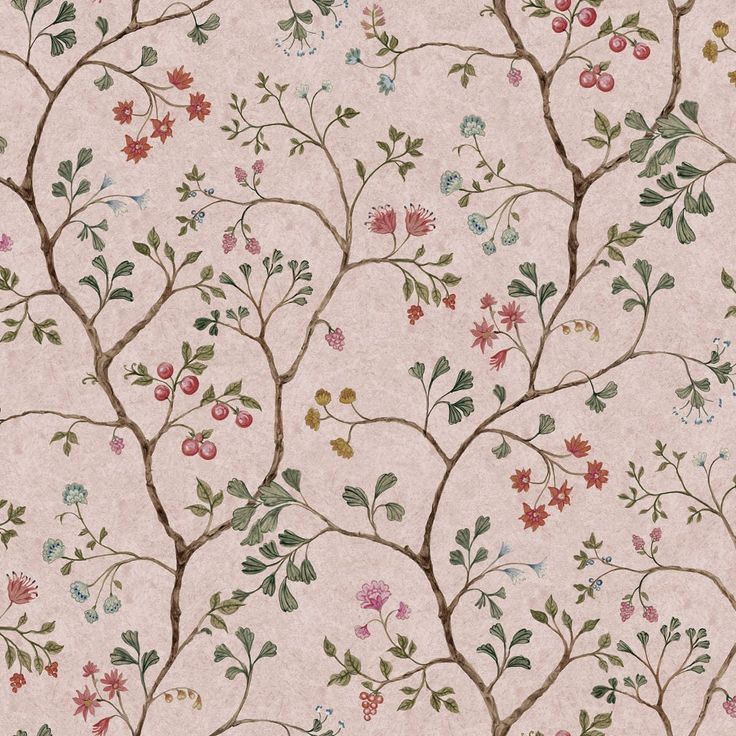 Mittatilaustapetti Rebel Walls Song Tree, Pink Cherry (R19329)