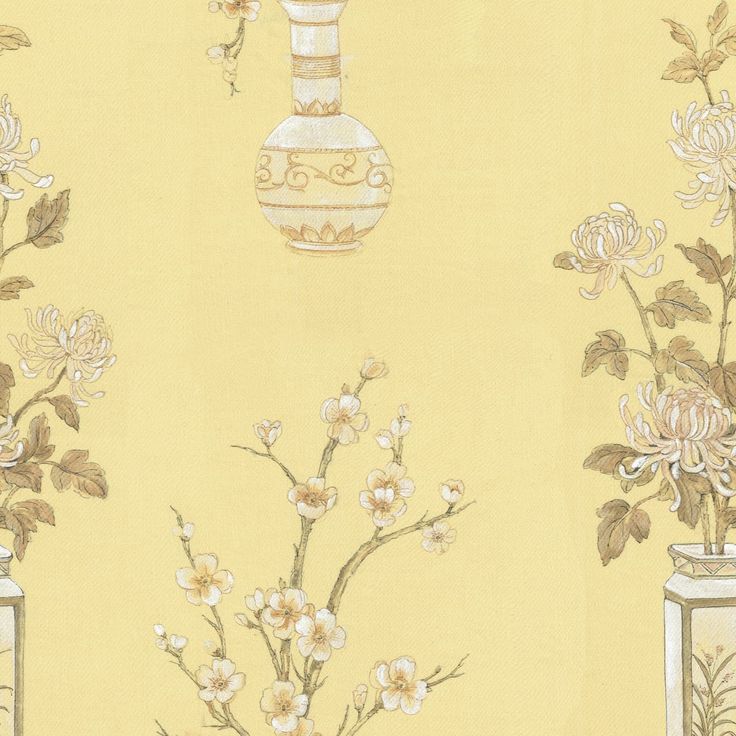 Mittatilaustapetti Rebel Walls Japanese Vases Saffron (R19342)