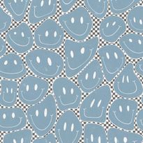 Mittatilaustapetti Rebel Walls Happy Rebel, Blue Chess (R19370)