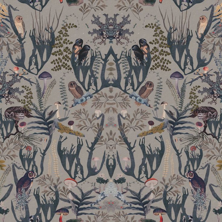 Mittatilaustapetti Rebel Walls The Swedish Forest Mini, Blue (R19394)