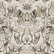 Mittatilaustapetti Rebel Walls The Swedish Forest Mini, White (R19395)