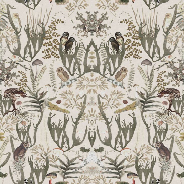 Mittatilaustapetti Rebel Walls The Swedish Forest Mini, White (R19395)
